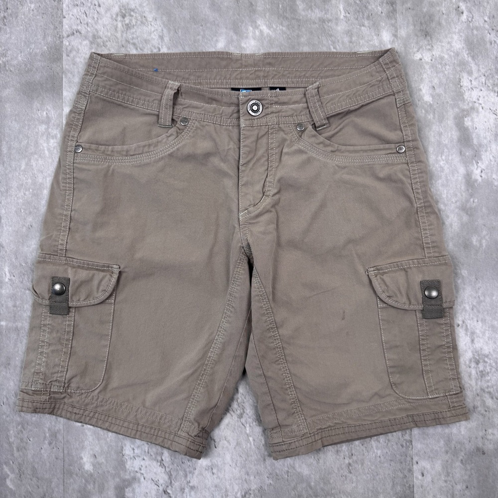 KUHL Shorts Womens 4 Gray Splash Cargo Outdoor Hiking Pockets Style 6084